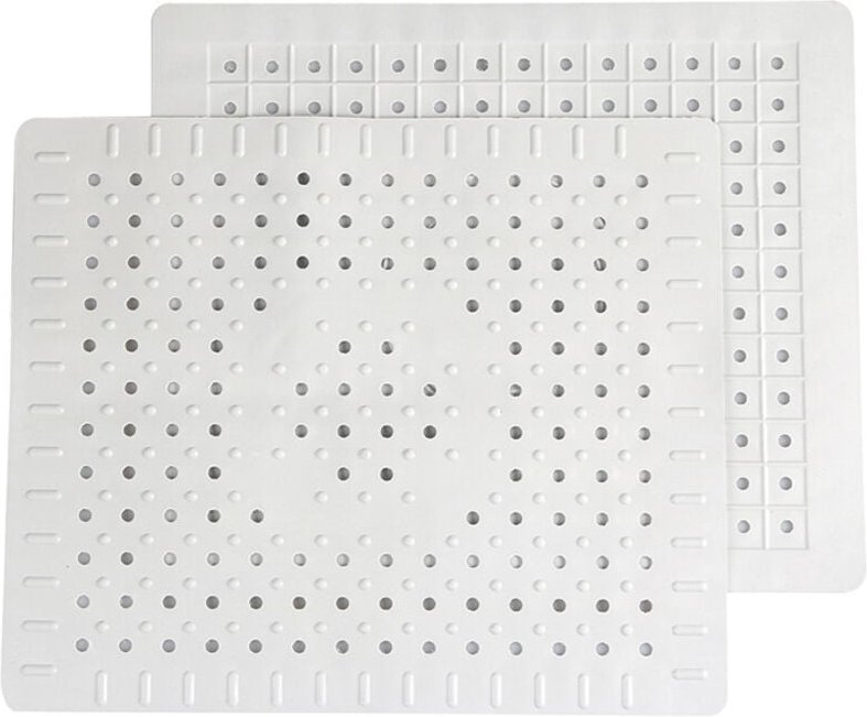 Set mit 2 strapazierfähigen, rutschfesten Küchenspülen-Schutzmatten aus Gummi, leicht selbst einzufädeln und zuzuschneid...