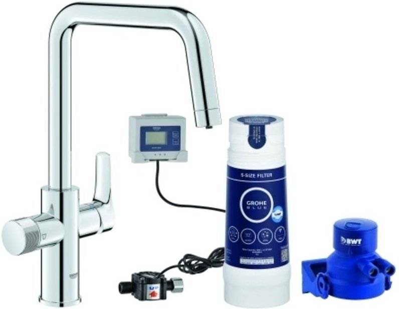 Grohe Starter Kit Blue Pure Eurosmart 30584 U-Auslauf S-Filter chrom