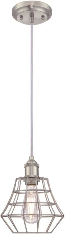 Pendelleuchte Nathan Nickel gebürstet mit 1 Lampe