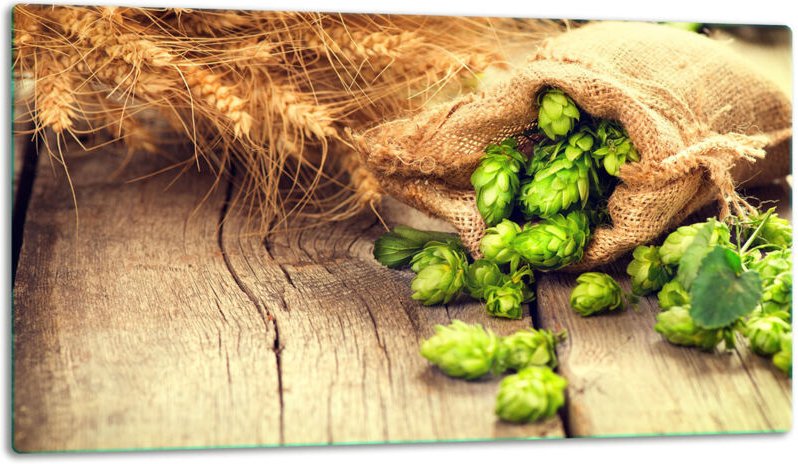 GlassplattenschneideBrett 52x30 Hopfen