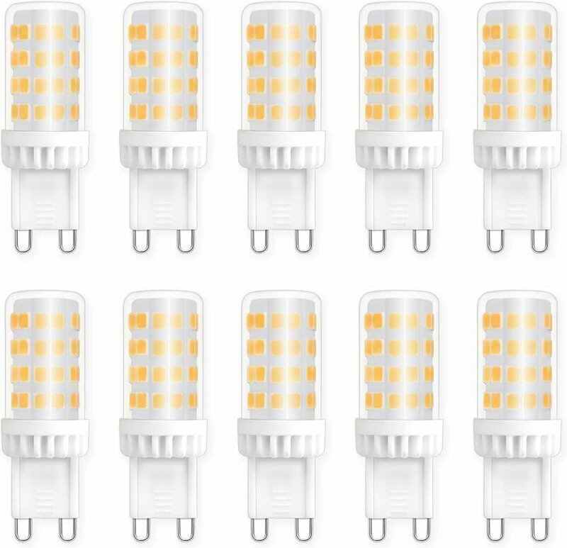 G9 5W LED-Lampen, entspricht 40W 50W Halogenlampe, 450LM, Neutralweiß 4000K, AC 220V, Standard G9 Sockel, Energiesparend...