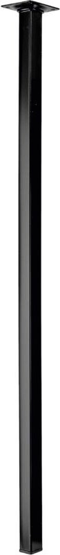 Thumbnail - Tischbein 80 x 2,5 x 2,5 cm Stahl schwarz - 1 Stück Tischbeine - Hettich