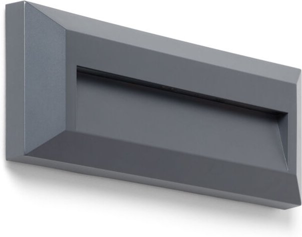 Efectoled - LED-Wandleuchte 2W Oberfläche Aussen Rechteckig Schwarz Élide 2700K Warmweiß