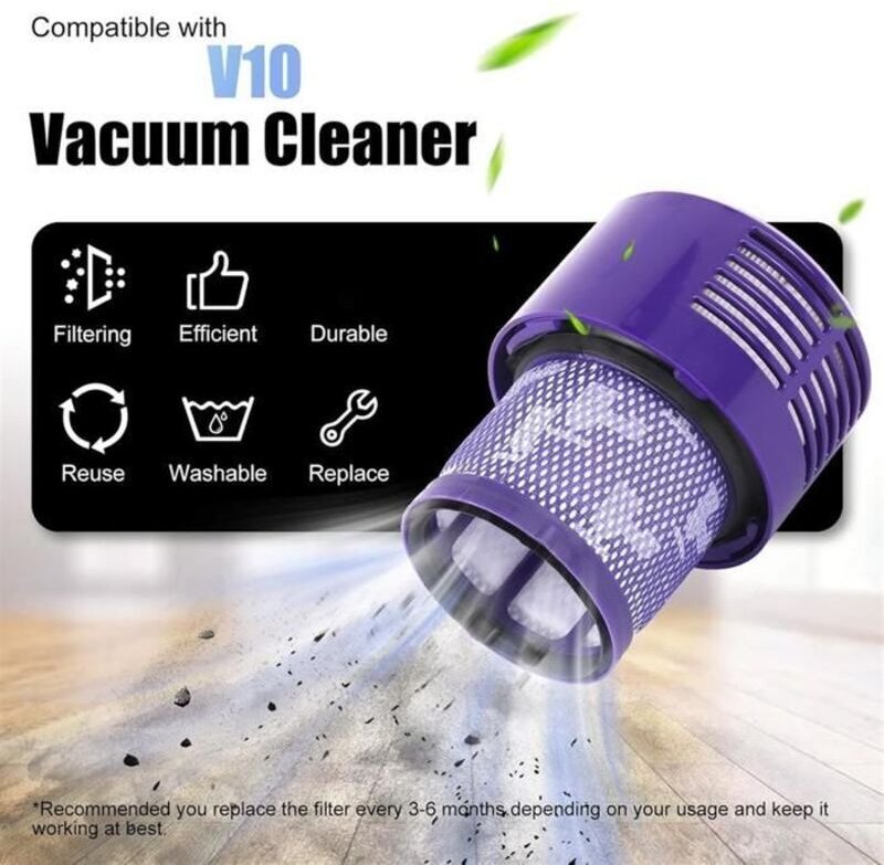 Verbesserter Staubbehälter für Dyson V10 SV12 Staubsauger, großer Ersatzbehälter für Dyson V10 Staubbehälter, Teilenumme...