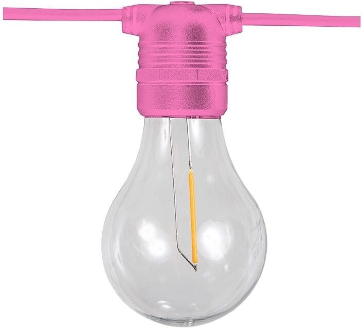 Allegra Lichterkette mit Kabel für den Innen- und Außenbereich. 10 LED-Lampen mit warmem Licht. Hergestellt in Spanien