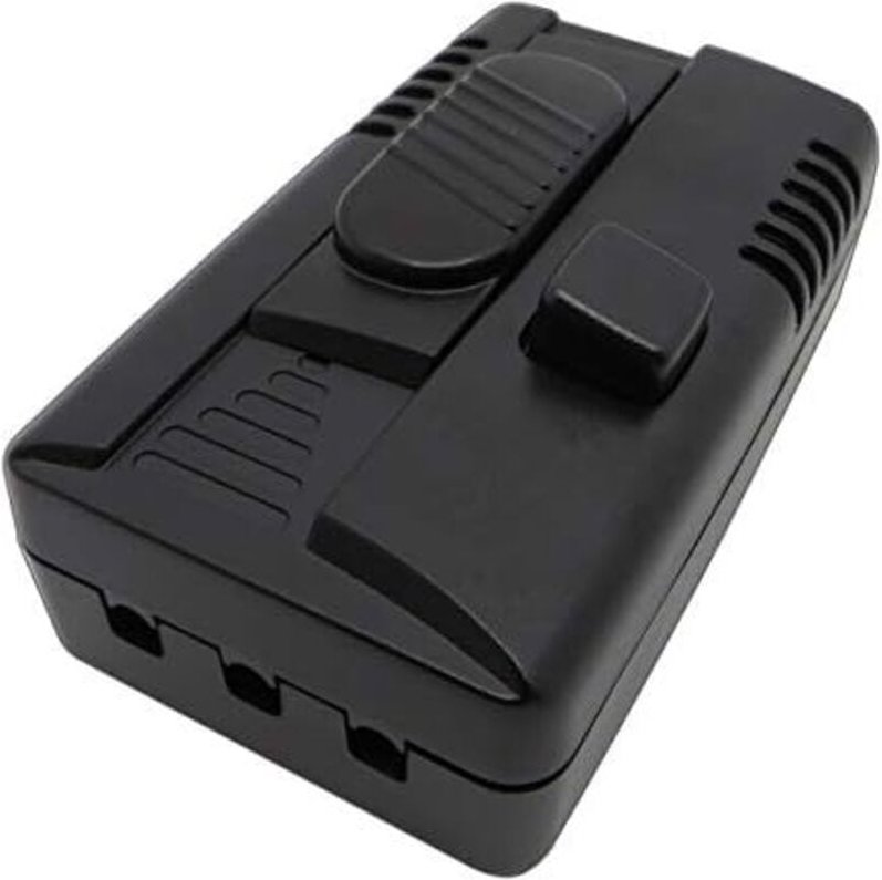 103x60x32mm 2er led Fußdimmer, mit 2 Ausgängen: Dimmer und Schalter, stufenlos dimmbar, für regelbare led Lampen, mit Zw...