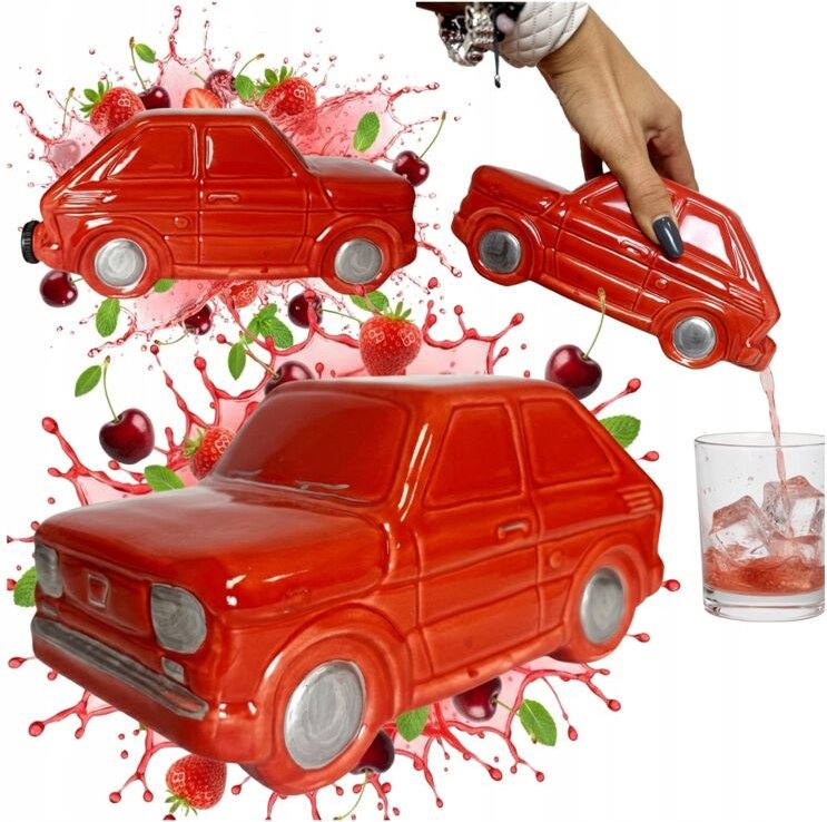 Flasche MALUCH 500ml Keramik Auto Geschenk Alkohol Wein Dekoration 0,5L