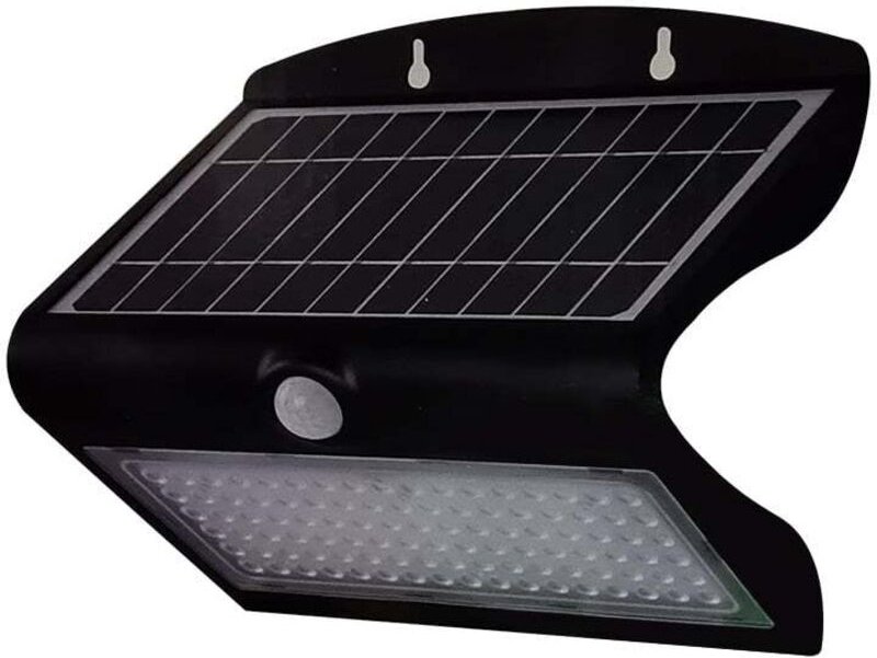 V-tac - 8279 VT-767-7-B Solar-Wandstrahler mit Bewegungsmelder led 7.00 w Schwarz