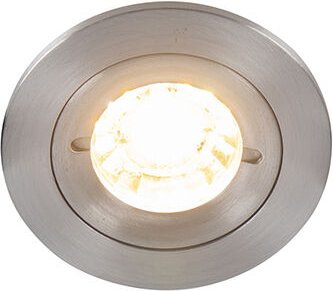 Smart Einbaustrahler Stahl rund IP44 inkl. Wifi GU10 - Xena