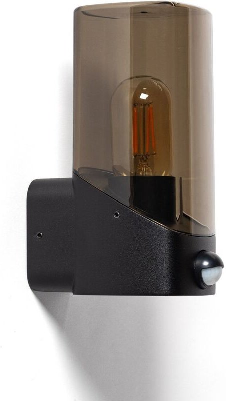 Wandleuchte Außen mit pir Sensor Pelly Schwarz