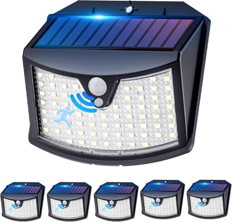 Solarleuchten Außen, 【6er-Pack】 Solarleuchten Außen, 3 Modi IP65 wasserdicht – Solar-Außenbeleuchtung für Garten, Garage...