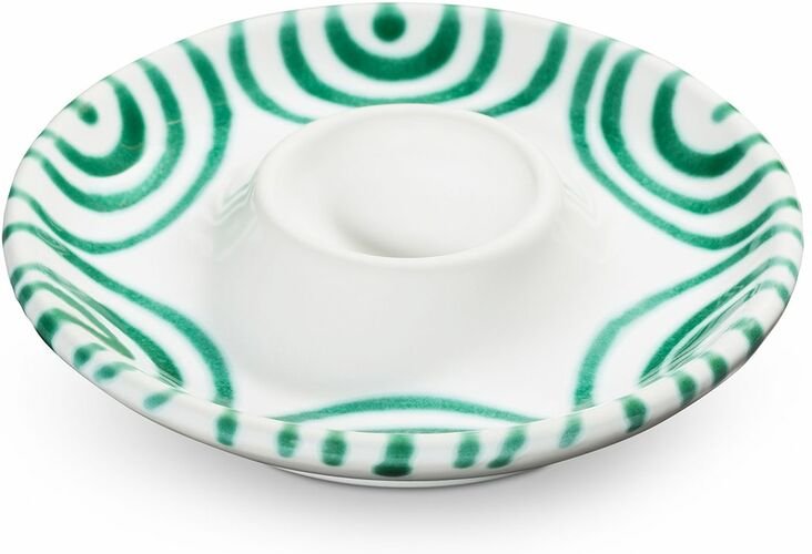 Gmundner Keramik Grüngeflammt Eierbecher (Ø 12 cm)