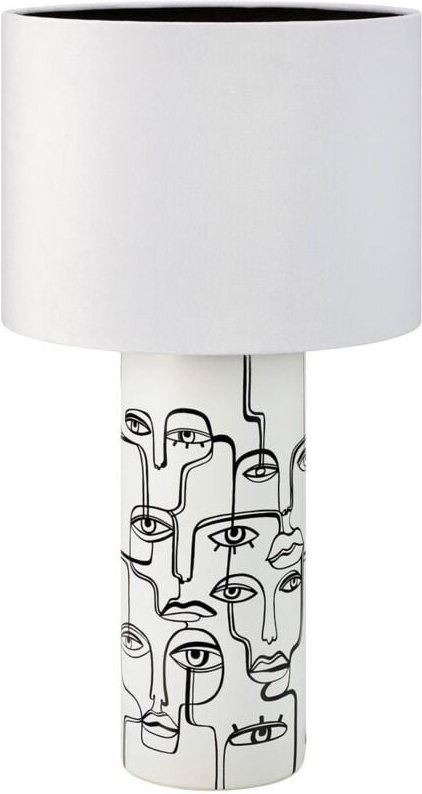 Family Tischlampe 1 Licht mit rundem Schirm Weiß - Markslojd