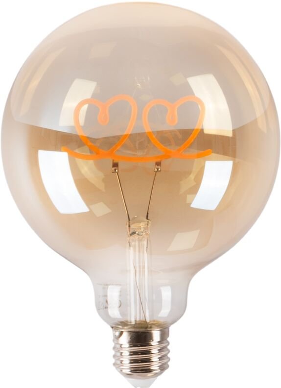 Dekorative Filament-Lampe "Hearts" E27 G125 - 4W - 2200K