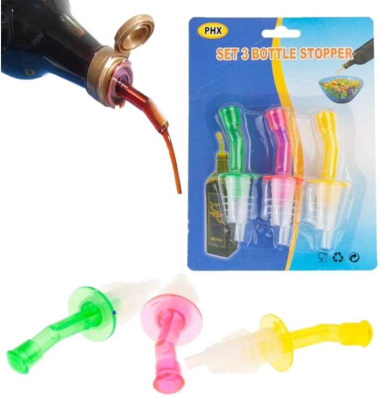 TG56257 Alkohol-Zapfhahn-Spender-Set, 3 Farben