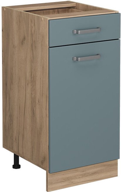 Vicco - Küchenunterschrank R-Line, Blau-Grau, 40 cm ohne Arbeitsplatte