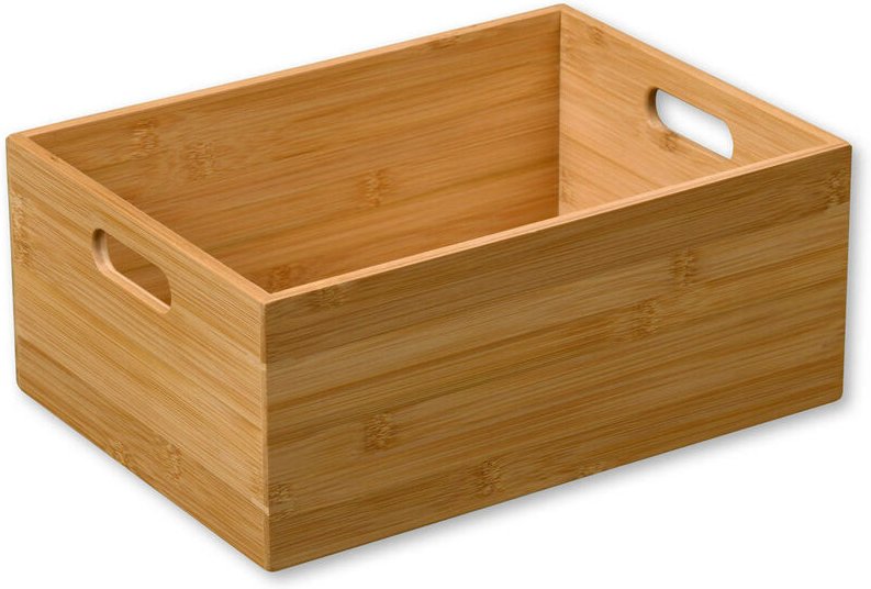 Bambusbehälter mit Griffen, 33 x 24 cm Kesper