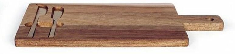 Livoo Käseplatte beige aus Akazienholz 38x20 cm