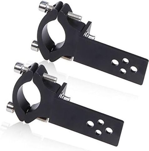 2 Stück Lichthalterung, Biqing Universal-Motorrad-Scheinwerferhalterung, Halterung, Nebelscheinwerfer-Halterung, Frontsc...