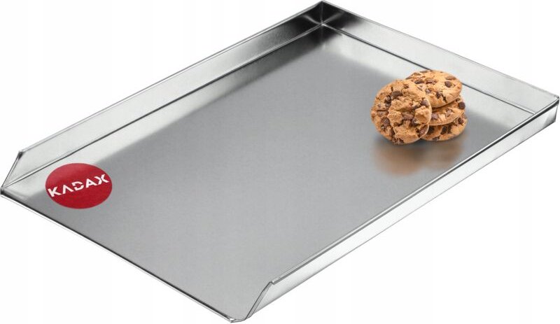 Kuchenblech aus Zinkblech, Backblech in zwei Größen, Pizzablech rechteckig für Backofen, Ofenb - Kadax