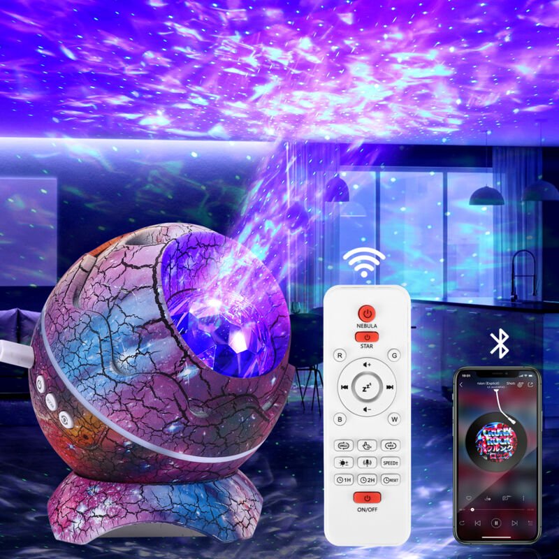 LED-Sternenhimmel-Projektor, mit Bluetooth-Musikplayer, Fernbedienung und Timer-Funktion, für Kinderzimmer