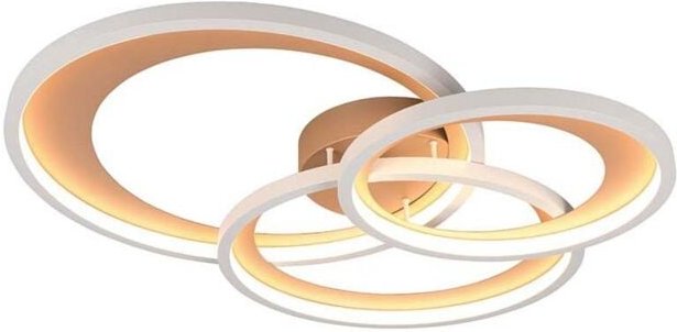 Trio LED Deckenleuchte Granada 36W grau coffee warmweiß