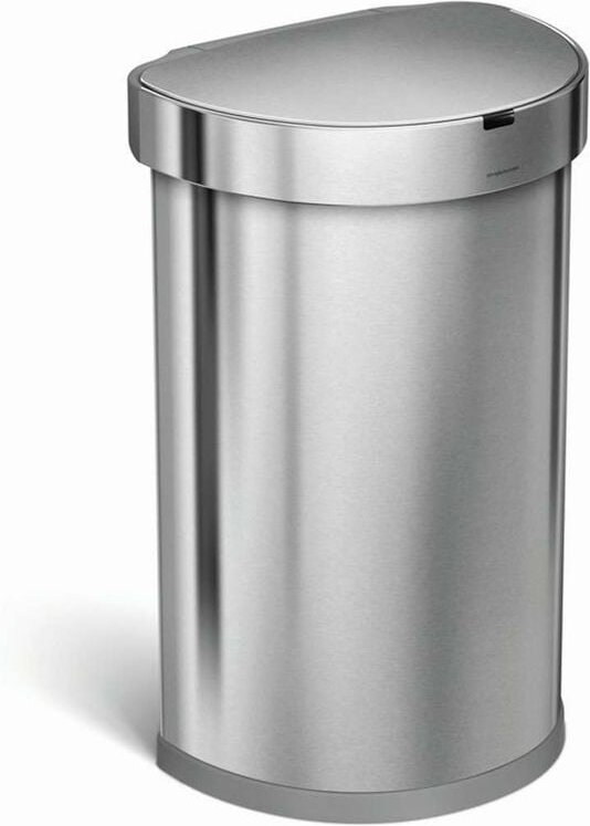 Simplehuman Mülleimern - Berührungsloser Mülleimer mit Bewegungssensor, 45 l, Edelstahl gebürstet ST2009