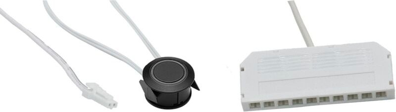 Domus Line F0126000100 Sensorschalter Tom D-Motion Durchmesser 22 mm, Touch Schalter Lichtsteuerung Dimmer, Einbau-Senso...