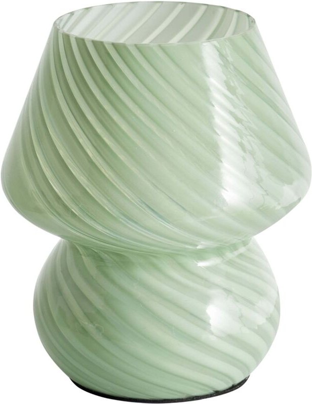 Beliani - Tischlampe Grün aus Glas Rund Modernes Design für Nachttisch Schlafzimmer Leselampe Tischleuchte mit Kabel