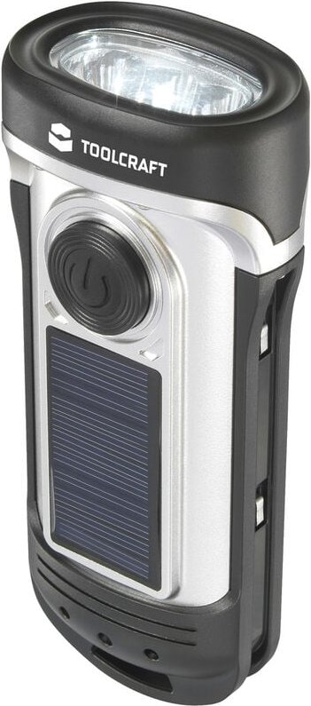 TO-8602005 led Taschenlampe IPX8 (wasserdicht), mit Notlicht-Funktion solarbetrieben, dyna - Toolcraft