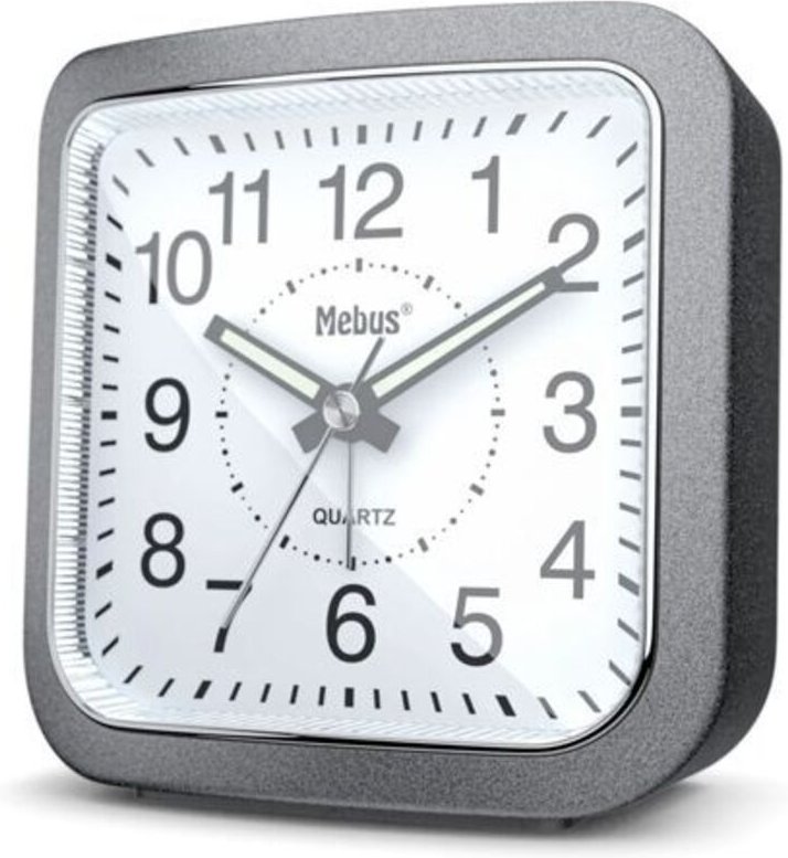 56988 Grau Quarzwecker - Mebus
