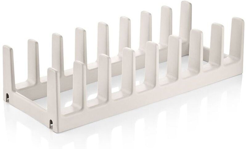 Halter „Flexispace“ für bis zu 8 gängige Deckel mit Antirutsch-Unterlage 37x14,8x14,8cm weiß