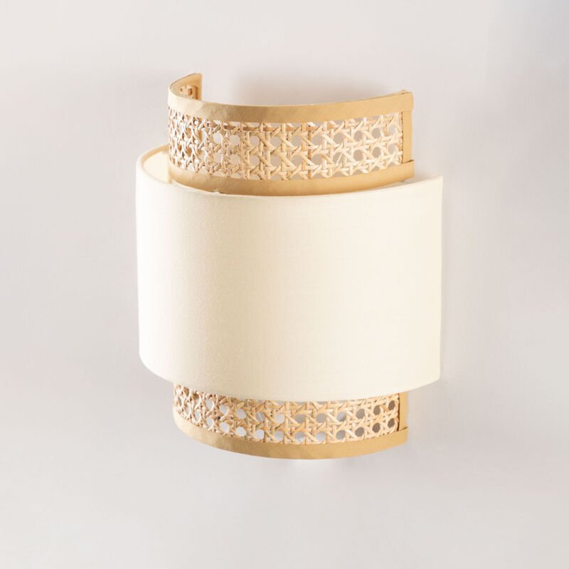 Sklum - Satu Wandleuchte Beige Leinen