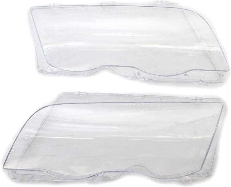 Paar Scheinwerferabdeckungen für links und rechts, klare Linse, für bmw E46 3er-Serie 1998–2001, 4-türig - Ymyny