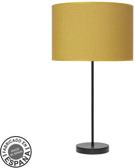 Tischlampe Hoch 1xE27 Schwarz Gelb 63x30x30cm moda