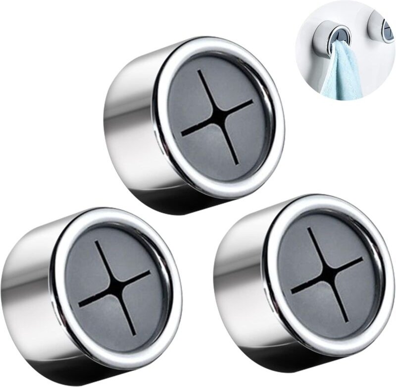 Geschirrtuchhalter, 3-teiliger Geschirrtuchhalter, selbstklebender Geschirrtuchhalter, runder Geschirrtuchhalter aus abs...