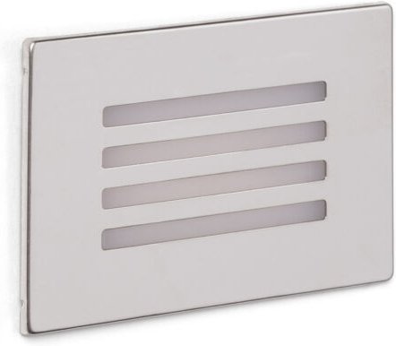 LED-Wandleuchte Außen 3W Einbau Adam Silber