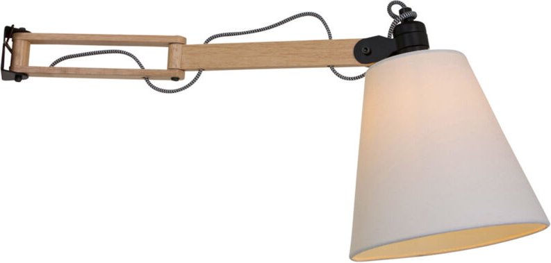 Mexlite - wandleuchte - Dion - natürlich - holz leinen -