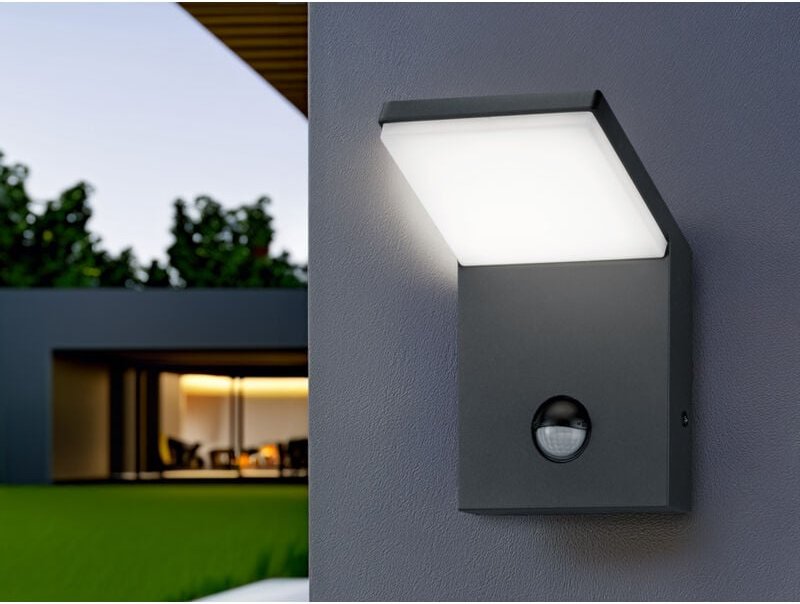 Trio - Leuchten led Sensor-Außen-Wandleuchte Pearl anthrazit Bewegungsmelder Außen-Wandleuchte