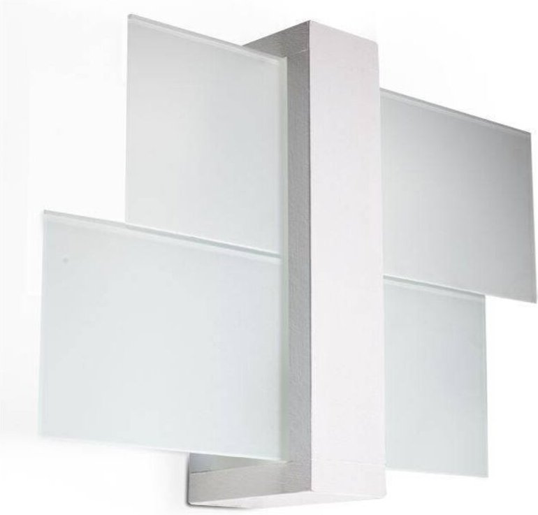 Sollux FENIKS - 1 Light Flush Wandleuchte Weiß, E27