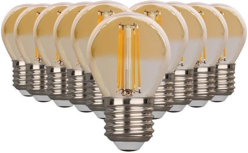 Satz mit 10 E27 4W G45 Eq 40W ambree LED-Lampen