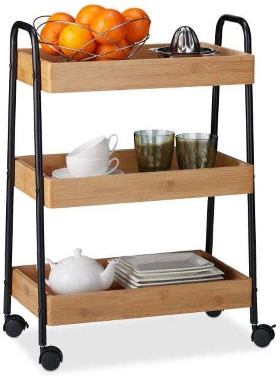 Servierwagen aus bambus