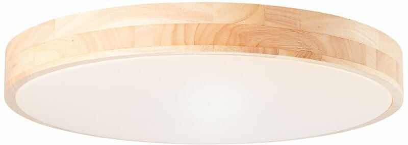 Brilliant - Slimline led Wand- und Deckenleuchte 49cm holz hell/weiß Innenleuchten 1x 60W led integriert, 4800lm, 3000-6...