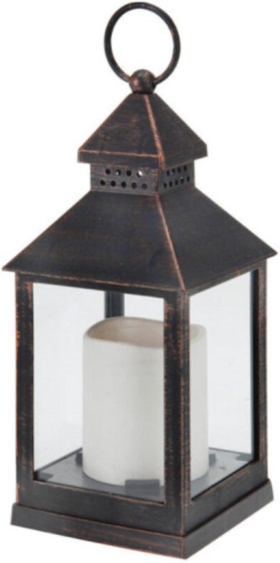 Schwarzer Weihnachtskerzenhalter 22x9x48cm