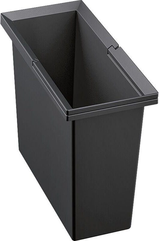 Abfallsammler 15 Liter Select - Mülleimer passend zu Einbaumülleimer Mülltrennsystem, Kunststoff anthrazit - Blanco