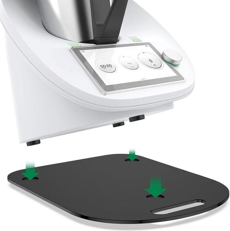 Sjqka - Mattes Acryl-Gleitbrett für Thermomix TM6 TM5: Schieber für einfache Bewegung, Zubehör für Thermomix-Küchenmasch...