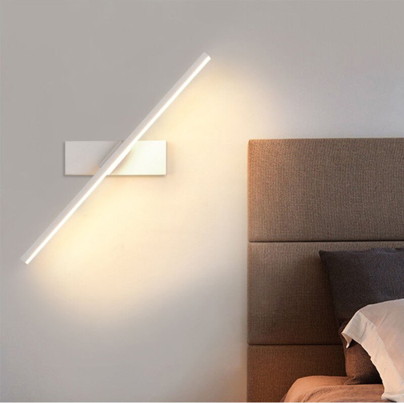 NICOLA Einbau-LED-Wandleuchte, elegant und linear, verstellbar, weiß – 50 cm, weißes Licht