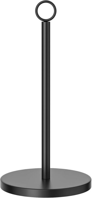 Freistehender schwarzer Papierhandtuchrollenhalter, Küchenhandtuchhalter, für Standard- und große Rollen für Küche und E...