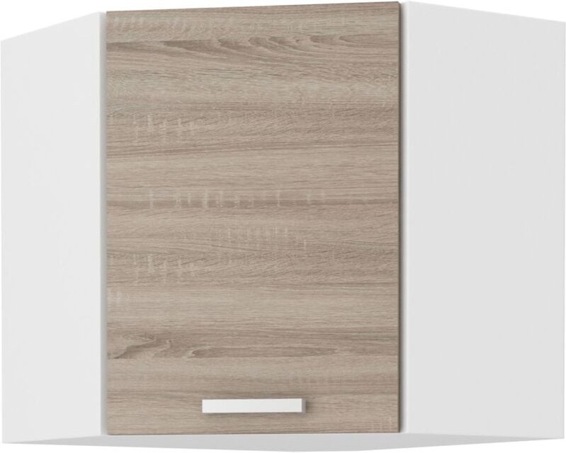 Küchen Preisbombe - Küchen Eckhängeschrank 58x58 cm für das Modell "Dave 240 Eiche Sonoma Trüffel"
