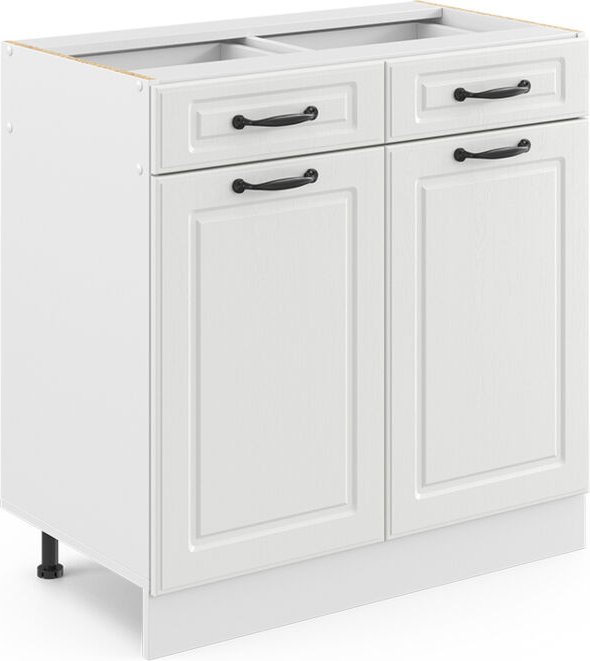 Thumbnail - Vicco - Küchenunterschrank R-Line, Weiß Landhaus, 80 cm ohne Arbeitsplatte